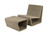 CO9 Design Lola Adirondack Ottoman - Grey