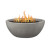 Medium Fire Bowl 38"   Liquid Propane + Aluminum Fire Bowl Lid-Black+STOCK