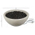 Medium Fire Bowl 38"   Liquid Propane + Aluminum Fire Bowl Lid-Black+STOCK