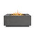 Aegean Square LP Fire Table w/ NG Conv-Weathered Slate