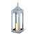 19.69"H Gray Metal Lantern