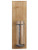 7"Wx23.5"L Glass Wall Vase,  Clear/Brown