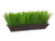 6"Hx13"W Grass in Rectangular Tin Planter Green