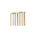 Metal & Glass Jointed Vase, 9 Glass Tubes, Gold Finish