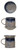 12 oz. Stoneware Mug with Snack Plate Topper, Reactive Glaze