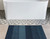 Marbled Stripe Shag Utility Mat 24x36 - Bay Blue