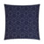 Outdoor Pillow: Hex Quilt- Square,  Navy