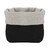 Linen Bread Pouch - Grey/Black