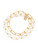 Pearl And Link Bracelet, Matte Gold