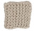 4" Square Cotton Crocheted Coasters, Set of 4, 4 Colors