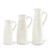 White Ceramic Crackled Tall Pitcher