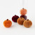 Harvest Flocked Pumpkin, Set of 6