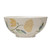 Hand-Painted Stoneware Bowl with Wax Relief Flowers