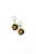 Black/Gold Twist Loop Earring