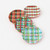 Plaid Melamine Plate Set of 4