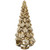 Christmas Tree Dimple 8" x 20" H, Mercury Gold