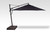 13' Cantilever Starlux Plus with Lights, Black Pole with Navy Canopy & Rolling Base