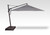 11' Cantilever Plus Umbrella,  Black Pole with Bliss Pebble Canopy  & Stationary Base