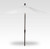 9' Starlux Collar Tilt Umbrella (65% OFF), Natural Canopy & Black Pole