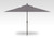 8' X 11" Rectangular Umbrella, Bliss Pebble Canopy & Black Pole