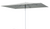 Center Pole Rectangular 8' x 12' Ocean Master Autoscope Umbrella, Oyster Canopy with Polished Aluminum Pole