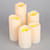 3"D LED Pillars, Bisque - Set of 5