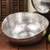 Hammered Oblong Bowl, Small Silver
