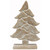 Wood Christmas Tree 12.5"H x 8", White Wash