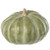 5"Hx7.25"D Pumpkin, Whitewashed Green