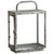 13.75" Metal Lantern, Antique Gray