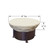 Round Fire Pit/Table/Ottoman Cover, Fits 36" to 42"