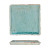 11" Square Stoneware Plate, Aqua