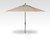 11' Auto Tilt Umbrella, Khaki Canopy & Black Pole