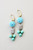Vintage Turquoise Glass Earrings
