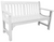 Charleston Bench, Glossy White