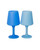 Swepp Unbreakable Wine Glasses, Sky + Kingfisher