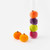 Flocked Pumpkin, Set of 6
