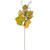 27 Inch Green & Yellow Trim Grape Leaves Stem