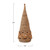 9-1/2" Round x 24"H Hand-Woven Wicker Cone Tree