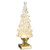 14" Lighted Tree with Gold Swirling Glitter