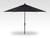 11' Auto Tilt Umbrella, Navy Canopy & Black Pole