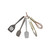 Silicone & Metal Mini Kitchen Tools, Set of 5