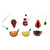 Handmade Fruit Embroidered Tape Measure
