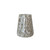 Glass Mosaic Candle Holder/Vase, Antique Pewter