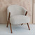 Bouclé Fabric Upholstered Chair