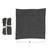Square Stonewashed Linen Napkins, Set of 4 - Grey