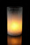 White Crackle Glass Cylinder, Medium