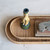Oval Decorative Hand-Woven Rattan Tray