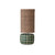 Tiled Table Lamp with Rattan Shade