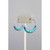Turquoise and blue vulcanite hoop earrings